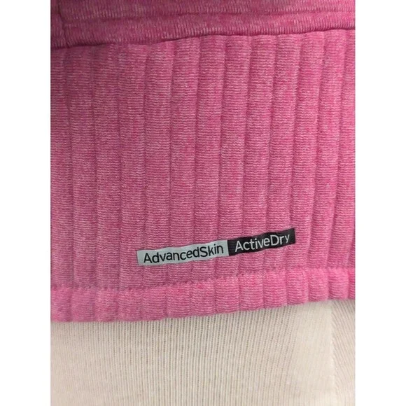 Salomon Pink Track Lightweight Wool Blend Jacket sz M Outdoor Full Zip Mock Neck - Picture 8 of 12